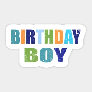 Birthday boy typography Sticker